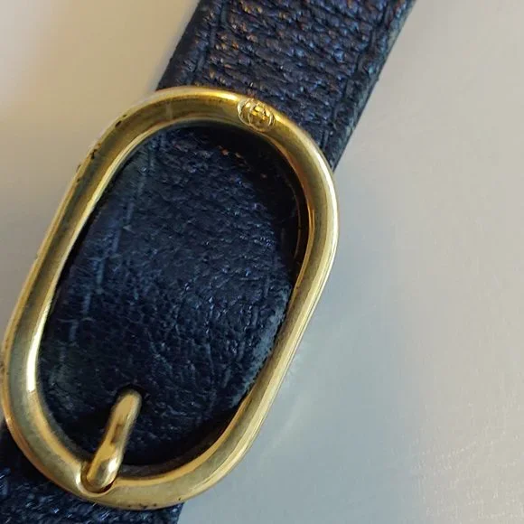 GUCCI VINTAGE Accessory Collection Convertible Envelope Clutch Purse Navy - Picture 3 of 16